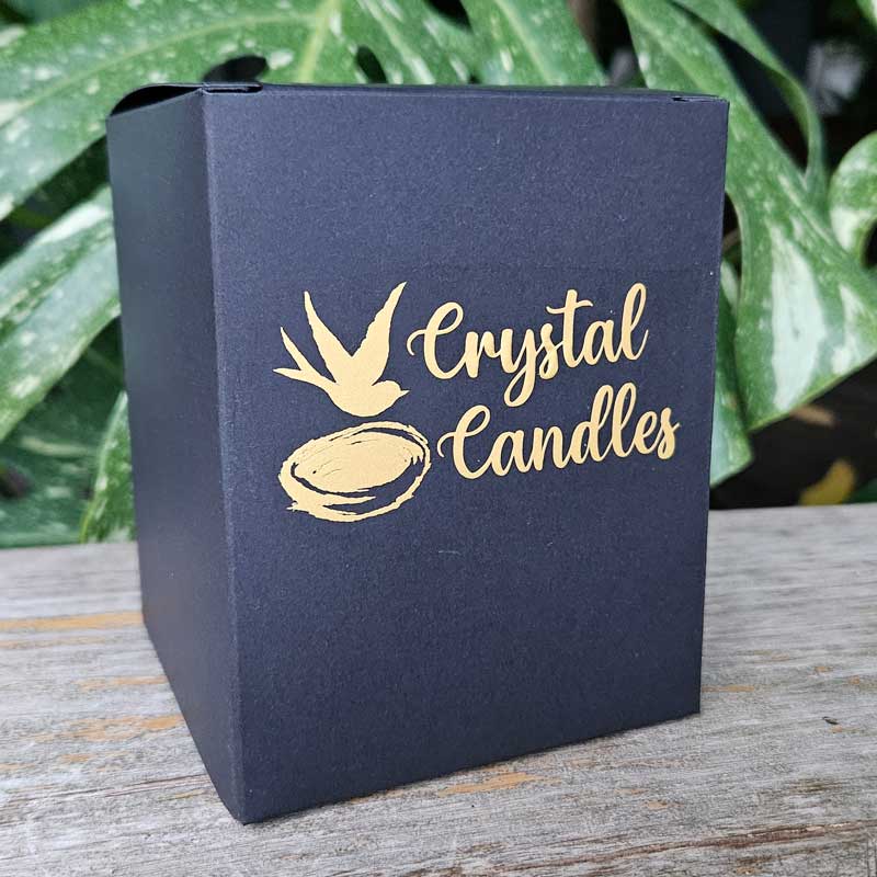 Amethyst Crystal Soy Candle - Sandalwood Large 320g