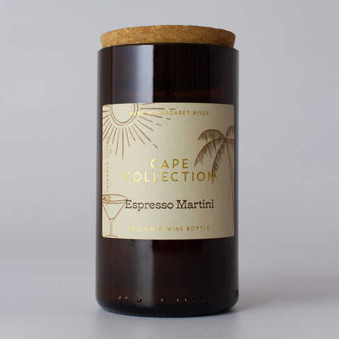 Espresso Martini Wine Bottle Soy Candle - Cocktail Collection