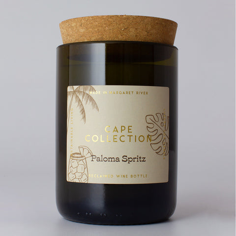 Paloma Spritz Champagne Bottle Soy Candle - Cocktail Collection