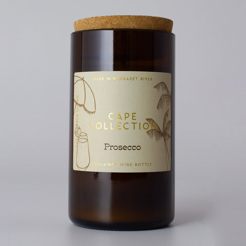 Prosecco Wine Bottle Soy Candle - Cocktail Collection