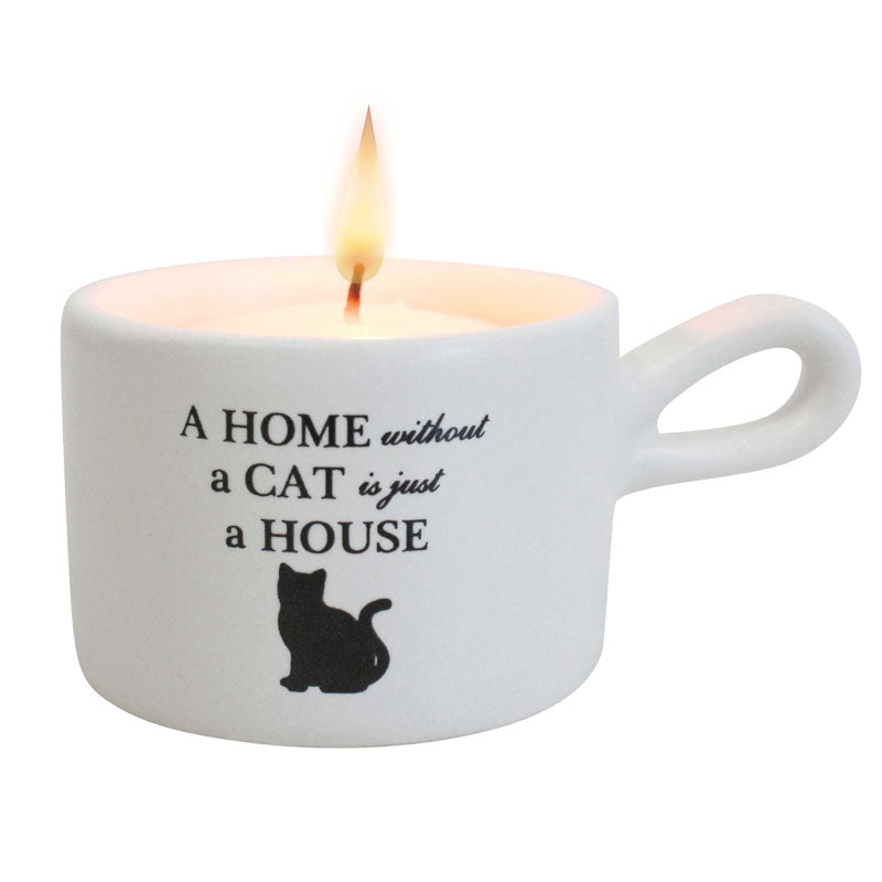 A Home Without A Cat Tea Light Candle Holder
