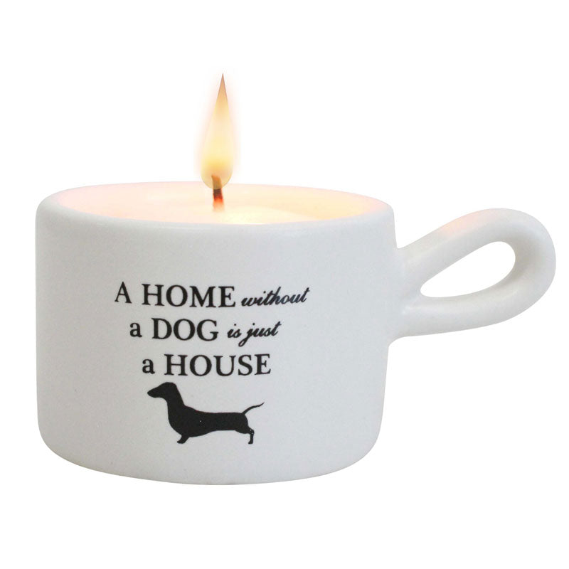 A Home Without A Dog Tea Light Candle Holder
