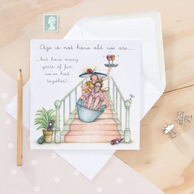 Age Is Not How Old We Are Greeting Card - Berni Parker Designs