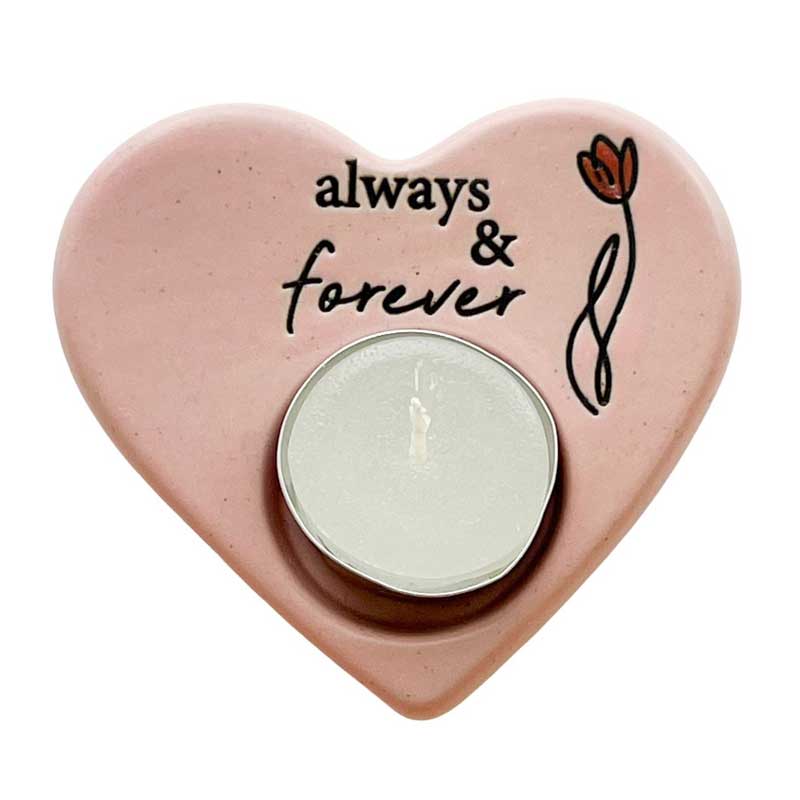 Always & Forever Tea Light Candle Holder