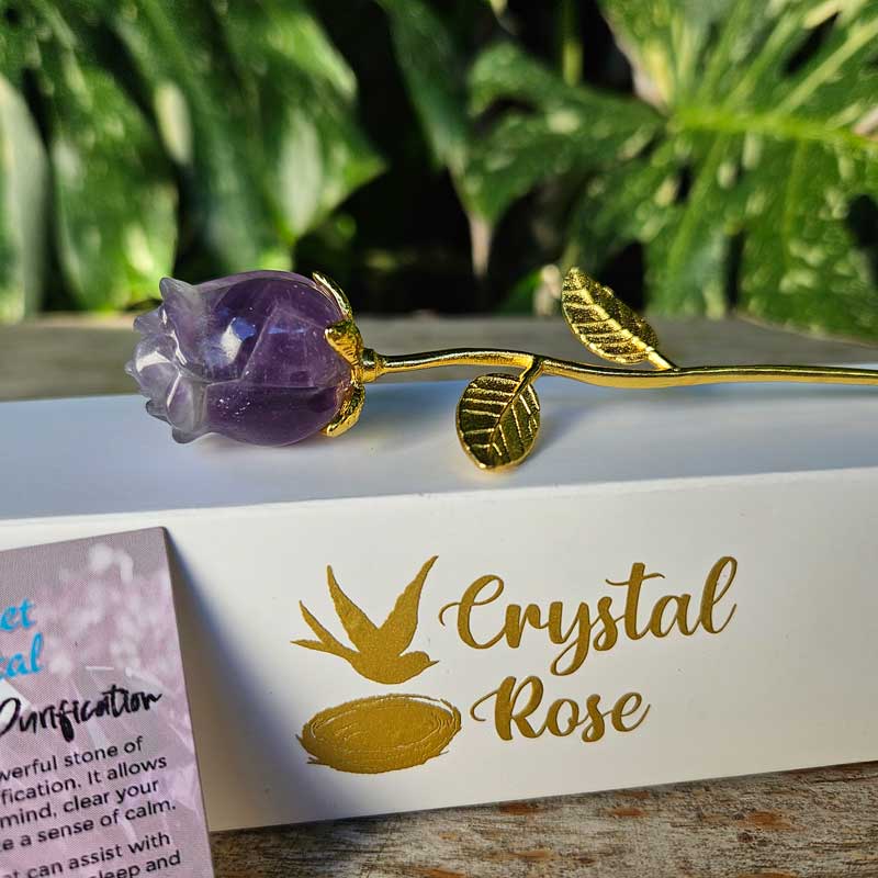 Amethyst Crystal Rose - Purification