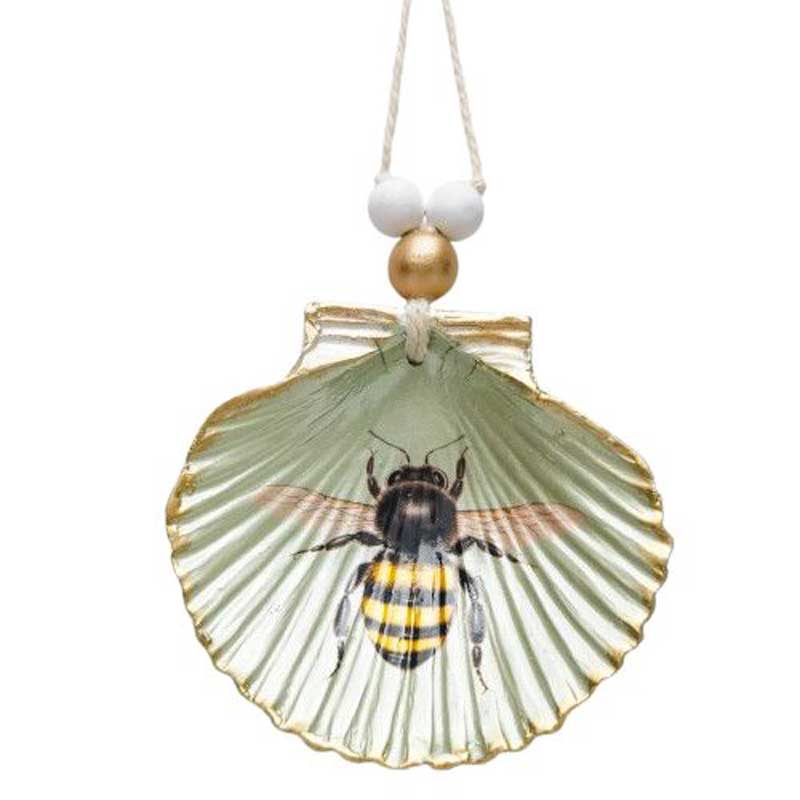 Bee Shell Hanging Ornament