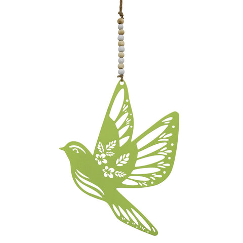 Hanging Bird In Flight - Apple Green