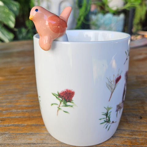 Bird Spoon Ceramic - Blush