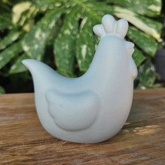 Penny Hen Ceramic Figurine - Sage