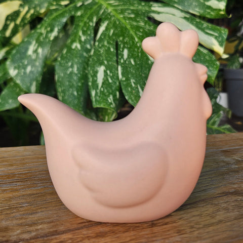 Penny Hen Ceramic Figurine - Blush