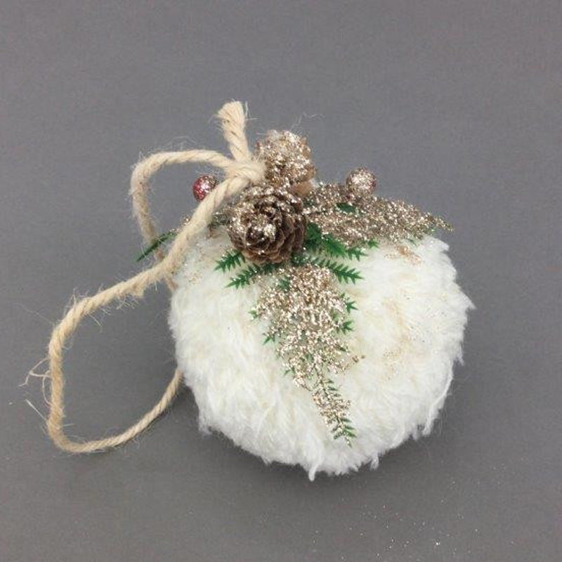 Fluffy Christmas Hanging Ball Ornament