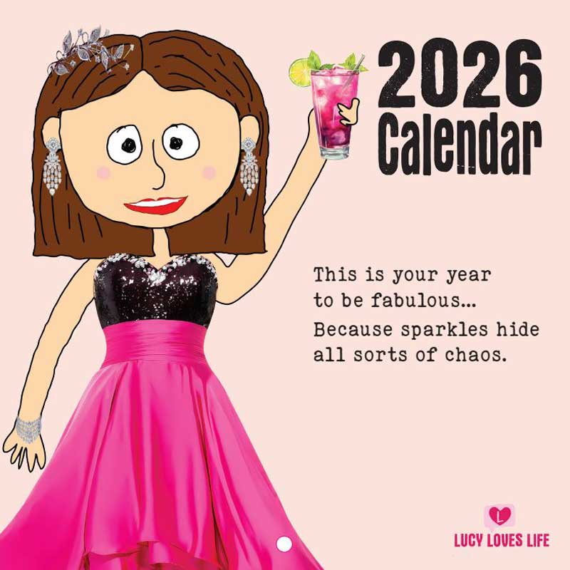 2026 Lucy Loves Life 12 Month Calendar