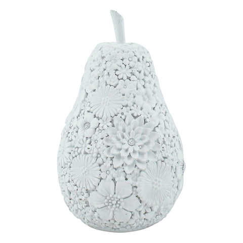 Daisy Floral Pear Small - White