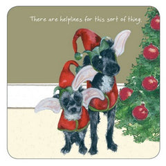 Christmas Helpers  - Dog Coaster