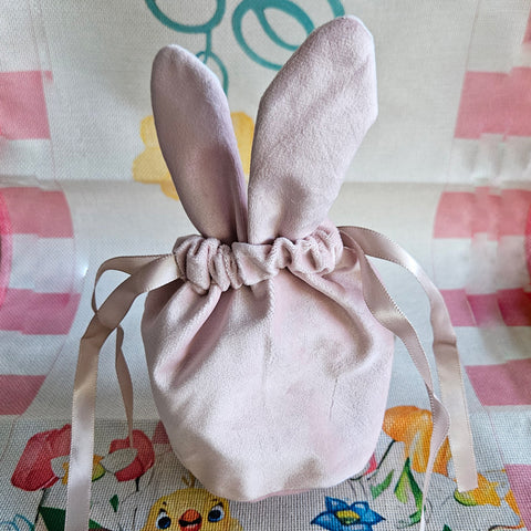 Bunny Ears Easter Egg Hunting/Gift Bag - Pink