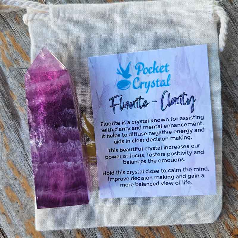 Fluorite Pocket Crystal Prism - Clarity