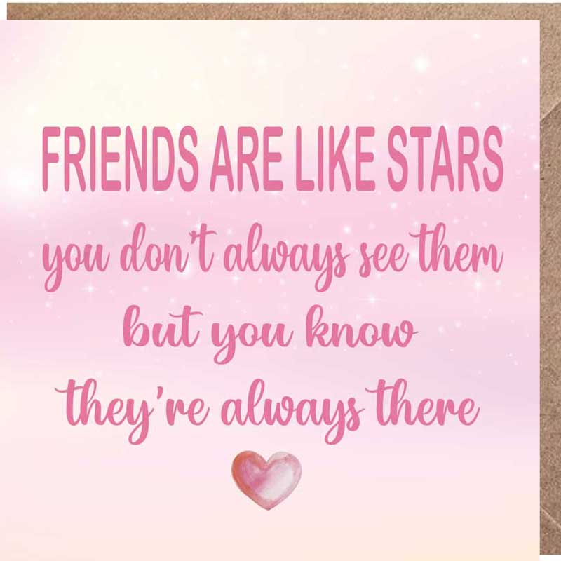 Lucy Loves Life Card - Friends Are Like Stars