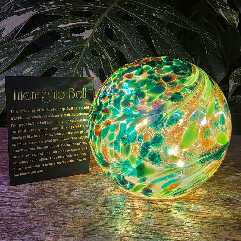 Friendship Ball Glow Light - Teal Green
