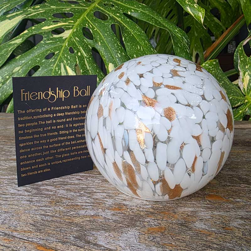 Friendship Ball Glow Light - White & Gold