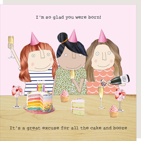 Rosie Made A Thing Birthday Card - Glad You Were Born