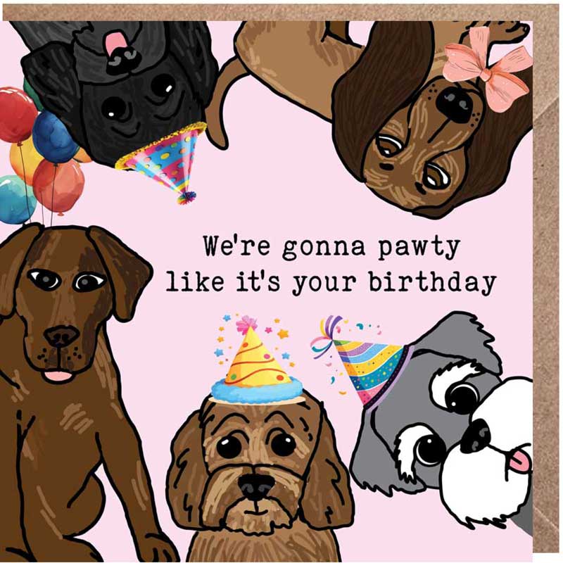 Lucy Loves Life Card - Pawty Like It's Your Birthday