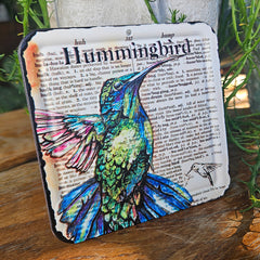 Hummingbird Metal Nature Coaster