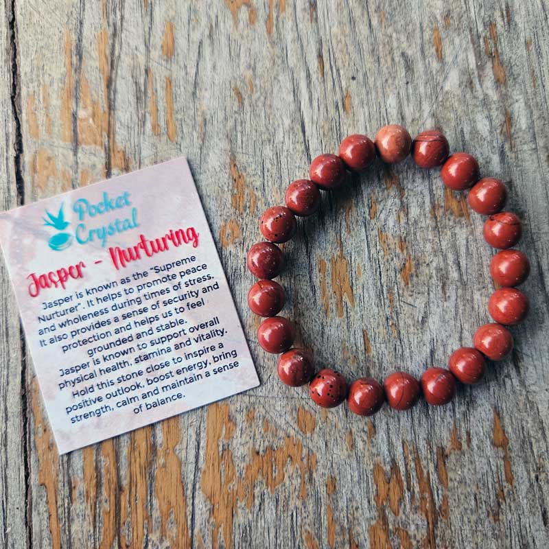 Red Jasper Crystal Stretch Bracelet