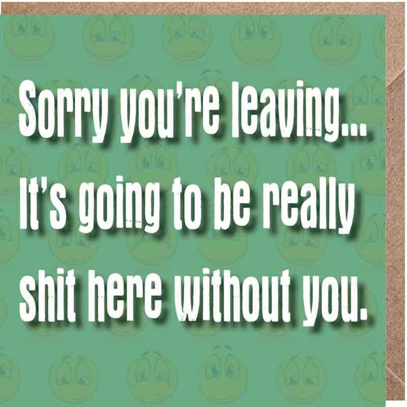 Lucy Loves Life Card - Sorry You're Leaving