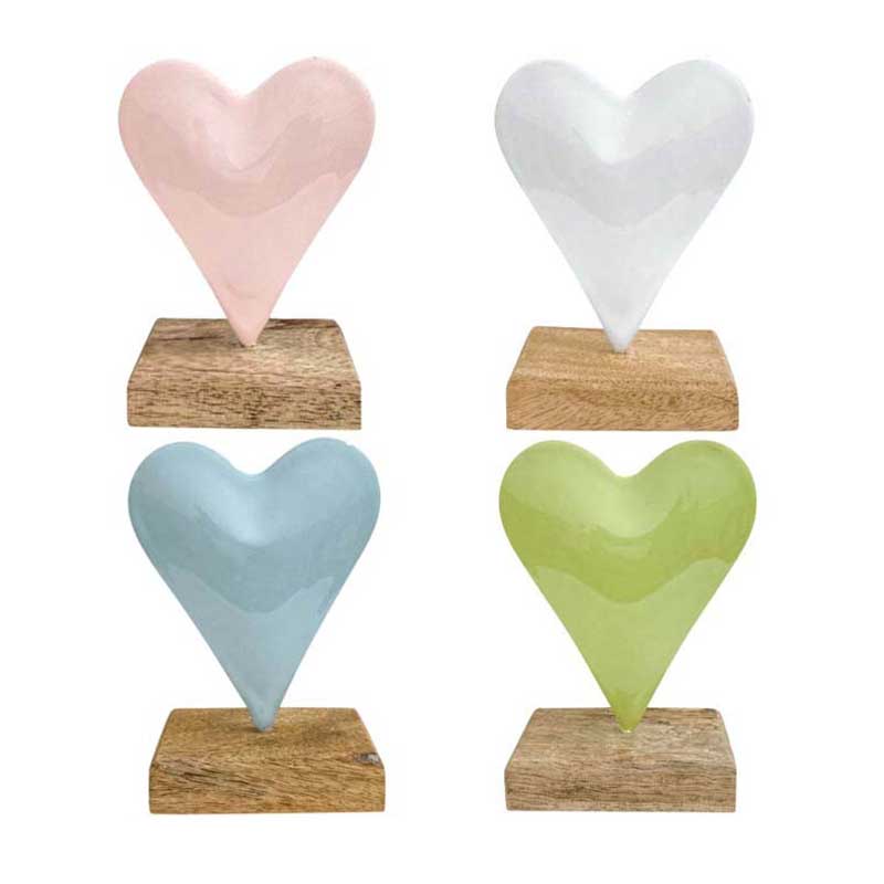 Metal Heart On Stand - Small