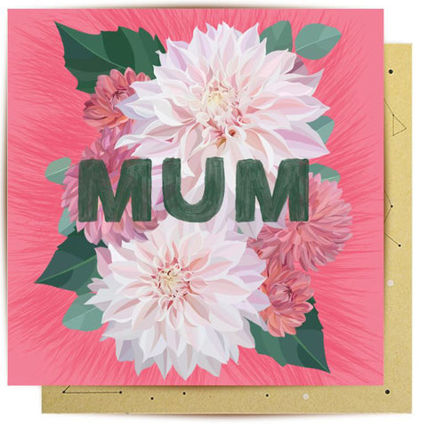 Flowers For Mum Greeting Card