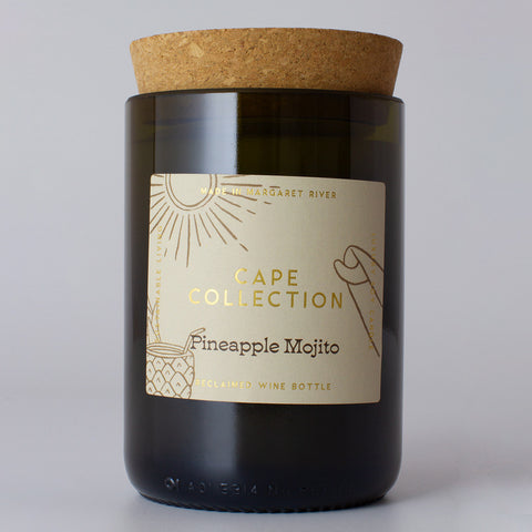 Pineapple Mojito Champagne Bottle Soy Candle - Cocktail Collection