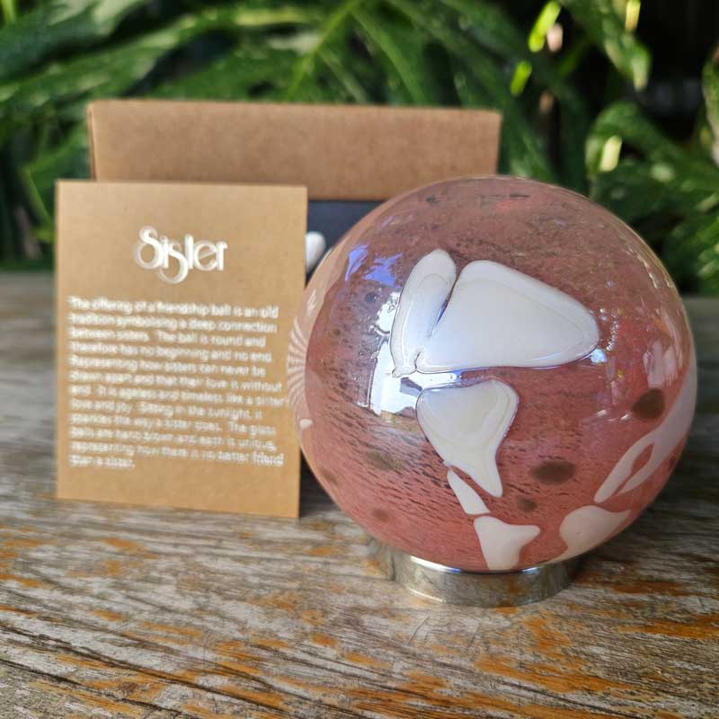 Sister Friendship Ball Blush Pink and Gold