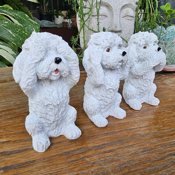 See No Evil, Hear No Evil, Speak No Evil Maltese – The Chic Nest