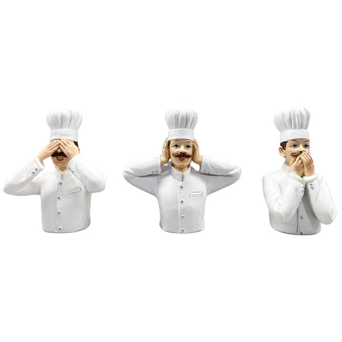 Three Wise Chefs - Hear No Evil, See No Evil, Speak No Evil