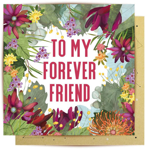 Forever Friend Blooms Greeting Card