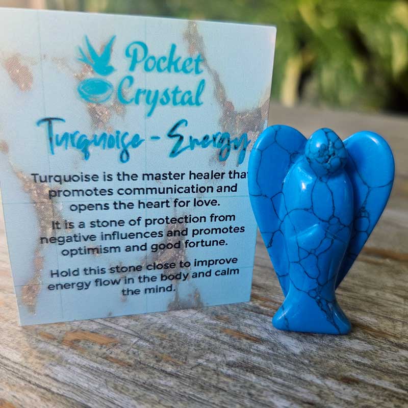 Turquoise Pocket Crystal Angel - Energy