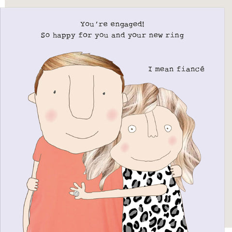 Rosie Made A Thing Engagement Card - New Ring