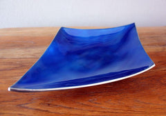 Blue Angular Platter - The Chic Nest