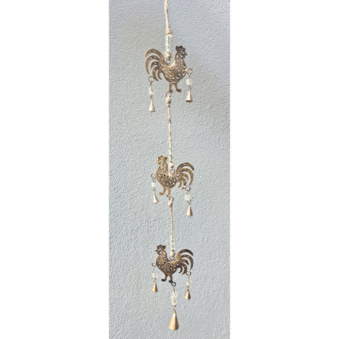 Hanging Windchime With Bells - Rooster