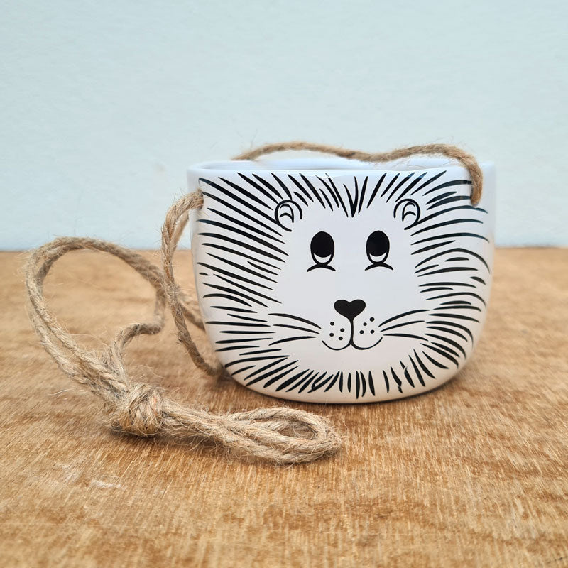 Lion Hanging Planter - Small