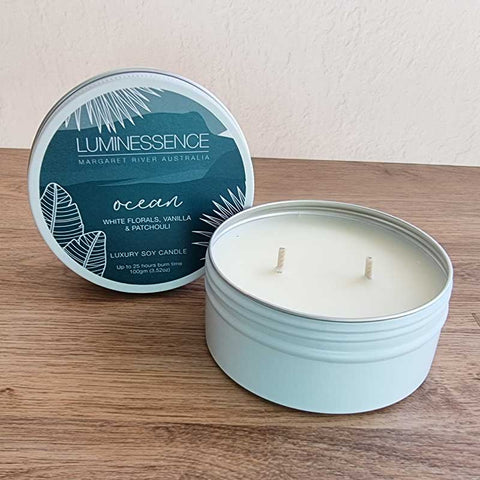 Ocean Soy Candle 100g Tin - Handmade in Margaret River