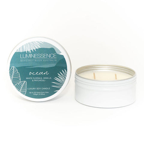 Ocean Soy Candle 100g Tin - Handmade in Margaret River