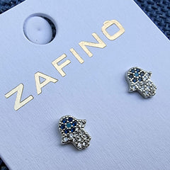 Mehndi Hands Stud Earrings By Zafino