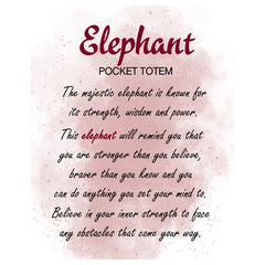 Elephant Pocket Totem - Strength & Wisdom