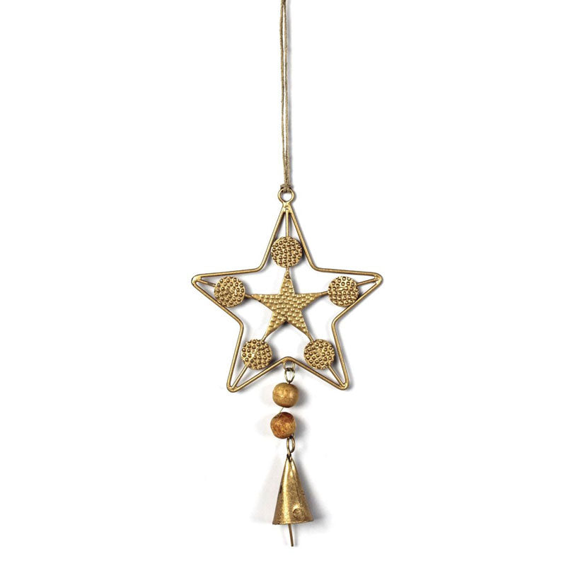Hanging Star With Mini Circles & Beads