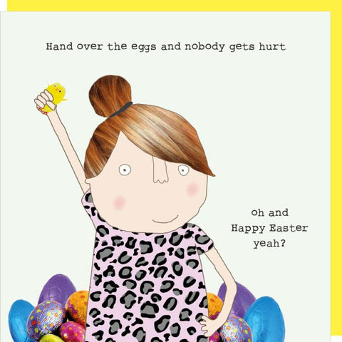 Rosie Made A Thing Easter Card - Hand Over The Easter Eggs