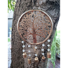 Tree Of Life Hanging Windchime With Bells