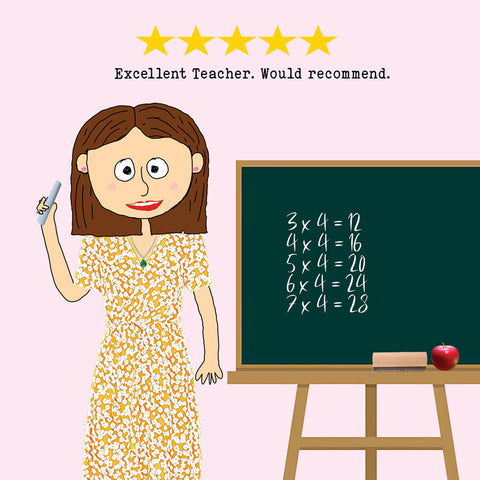 Lucy Loves Life Card - 5 Star Teacher