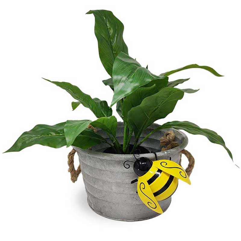 Bee Metal Pot Siiter - Yellow