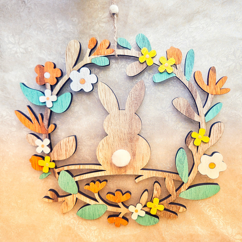 Colourful Easter Hanging Wreath